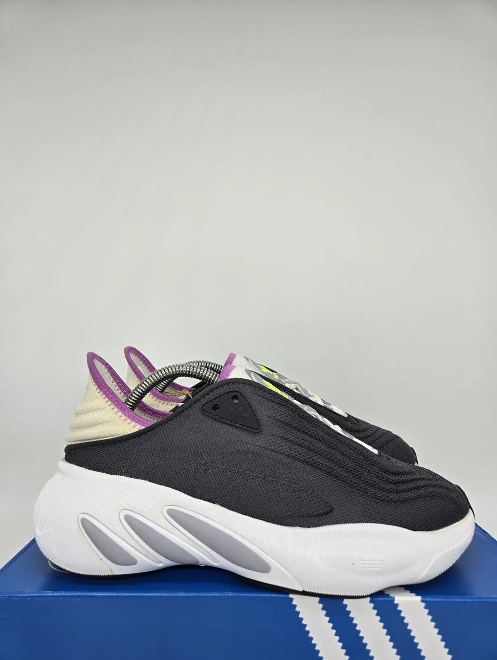 Adidas Women's adiFOM SLTN HP6487 Grey Pulse Lilac Running Shoes Size 9